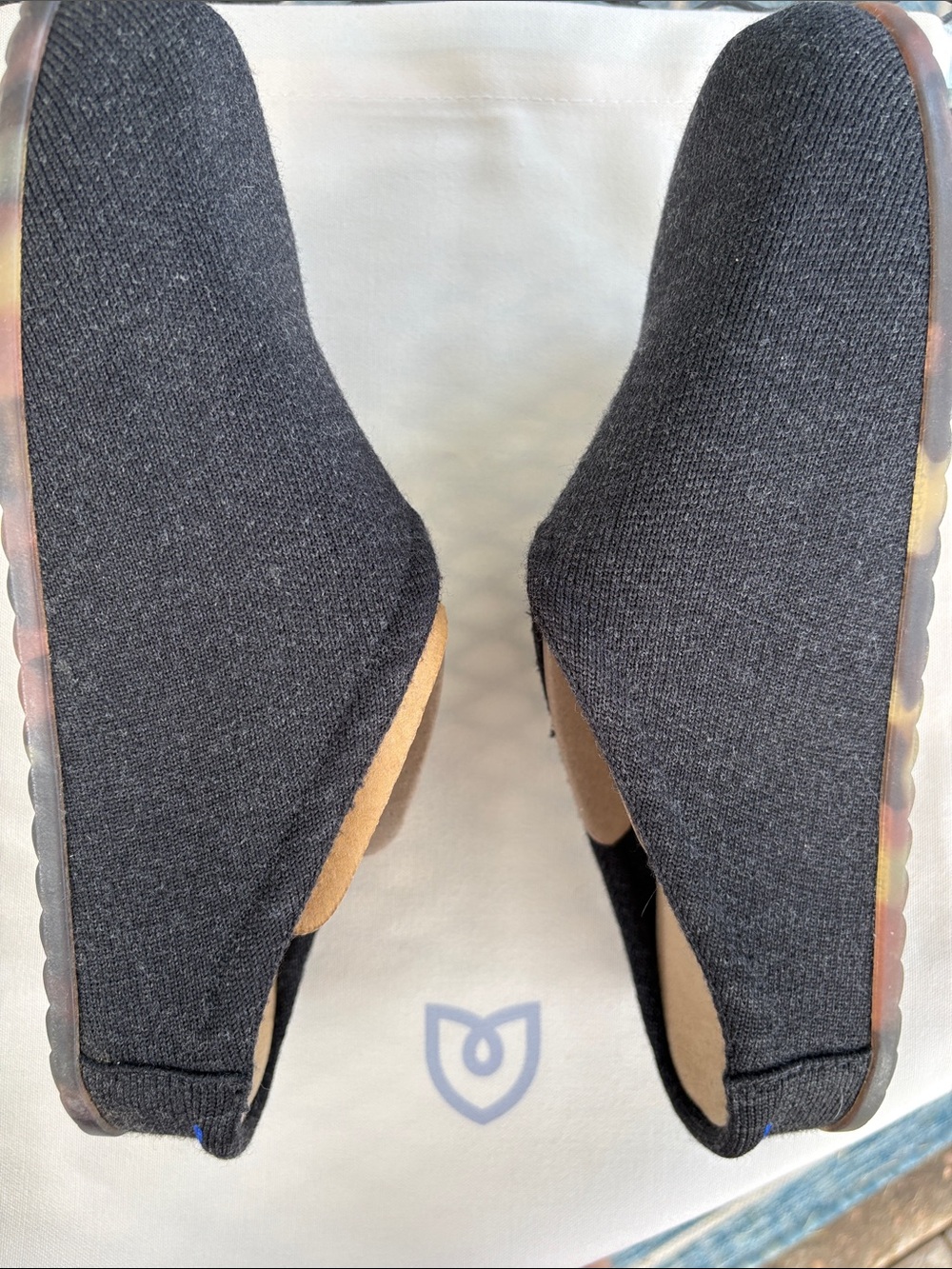 Rothy's Black Knit Slip-On Mules - Picture 4 of 7